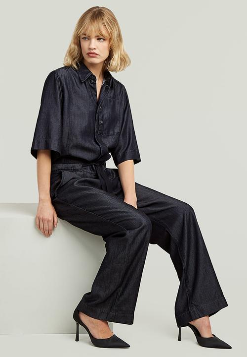 G-STAR - Regular jumpsuit short sleeve wmn - rinsed