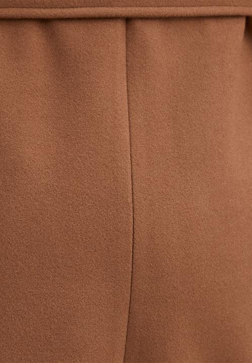 Forever New - Clarissa Wrap Coat in Dark Camel