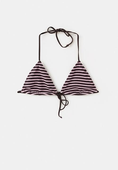 MANGO - Bikini top siros- dark brown