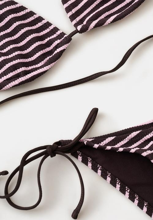 MANGO - Bikini top siros- dark brown
