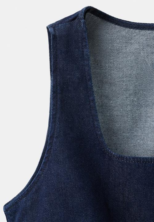 MANGO - Top avery - open blue