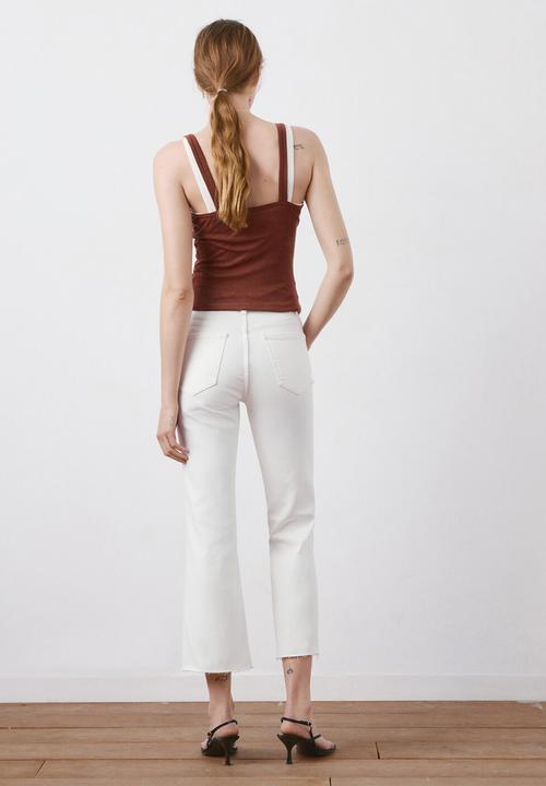 MANGO - Jeans sienna - white