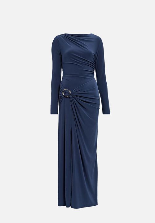 Forever New - Kingsley Hardware Jersey Midi Dress in Evening Navy
