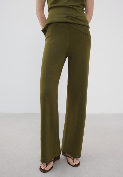 MANGO - Trousers ostrich - beige/khaki