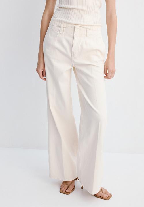 MANGO - Trousers alma - natural