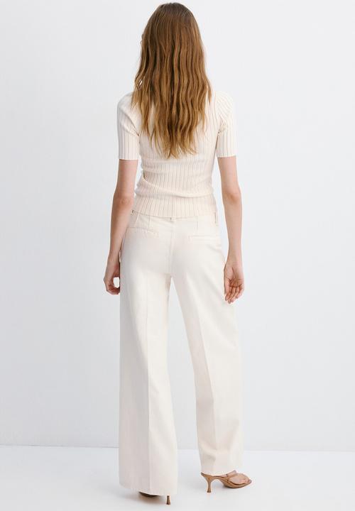 MANGO - Trousers alma - natural