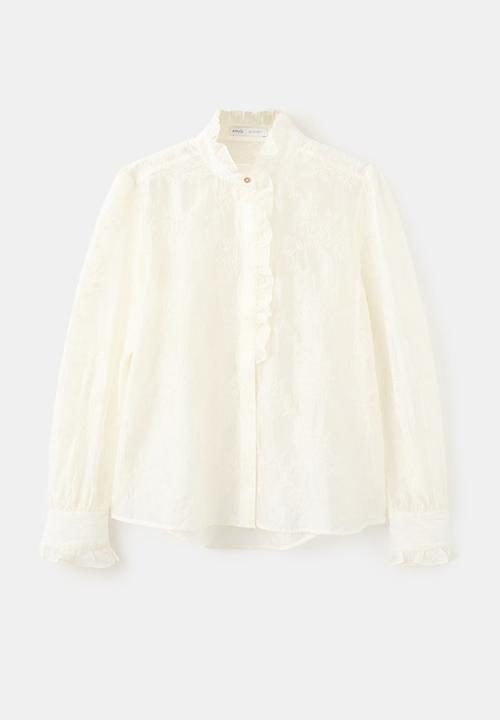 MANGO - Blouse filcaya - light beige
