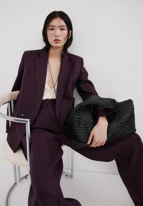 MANGO - Trousers tempoli - medium purple