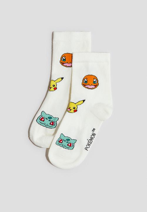 H&M - 5-Pack patterned socks - yellow/pokemon