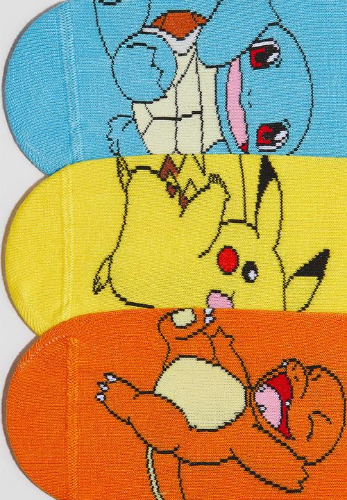 H&M - 5-Pack patterned socks - yellow/pokemon