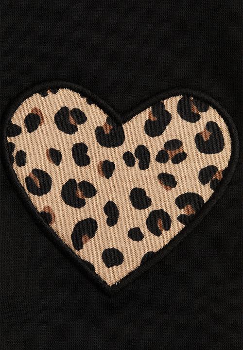 H&M - Leggings - black/leopard print