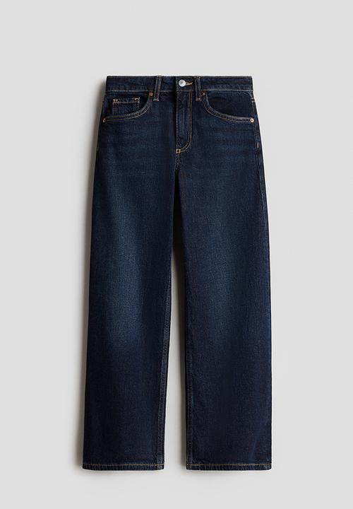 H&M - Wide leg jeans - dark denim blue