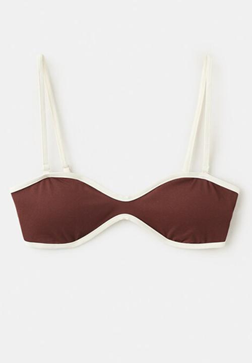 MANGO - Bikini top sula- brown