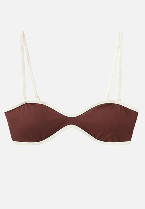 MANGO - Bikini top sula- brown