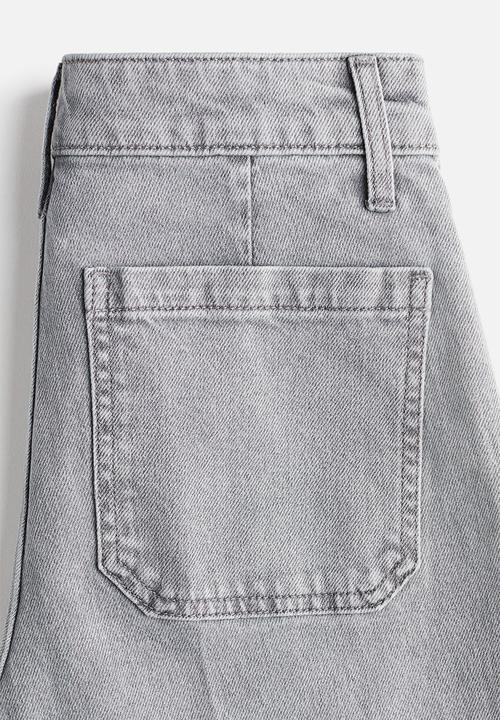 H&M - Wide high jeans - grey