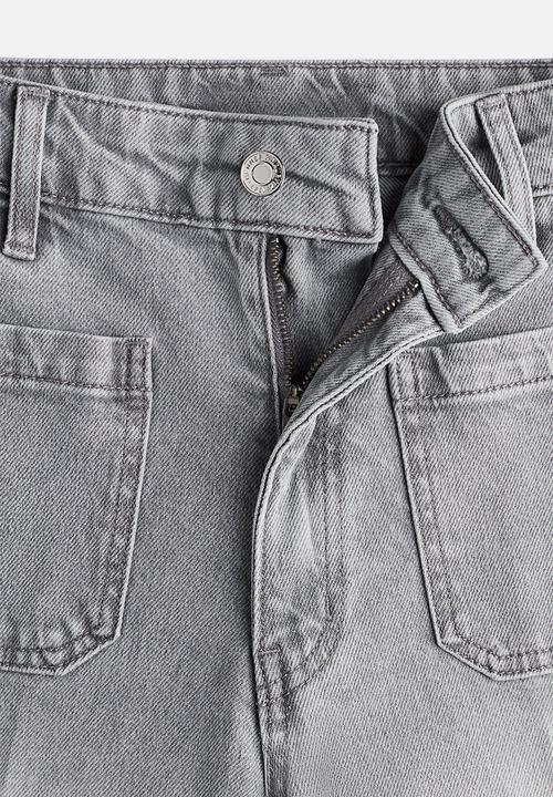 H&M - Wide high jeans - grey