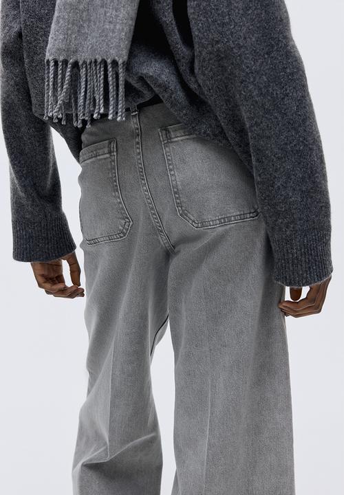 H&M - Wide high jeans - grey