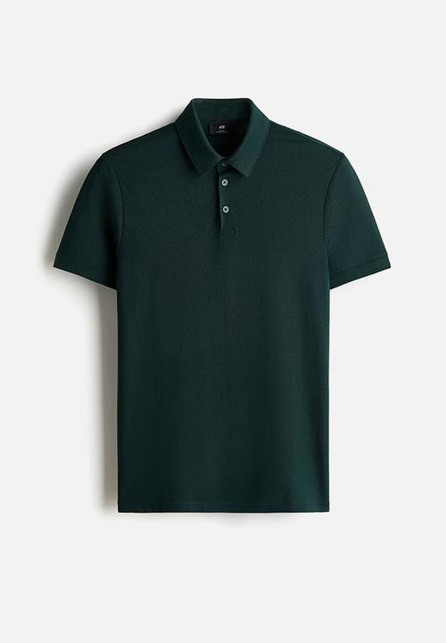 H&M - Coolmax? slim fit polo shirt - green