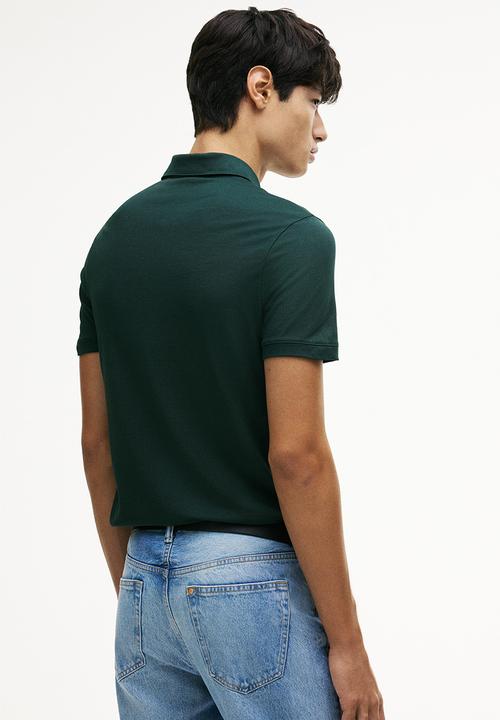 トップス supreme green navy border polo shirt Coolmax? slim fit polo shirt - green - 1262217006