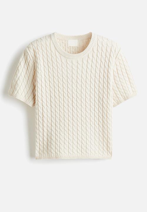 H&M - Cable-knit jumper - cream