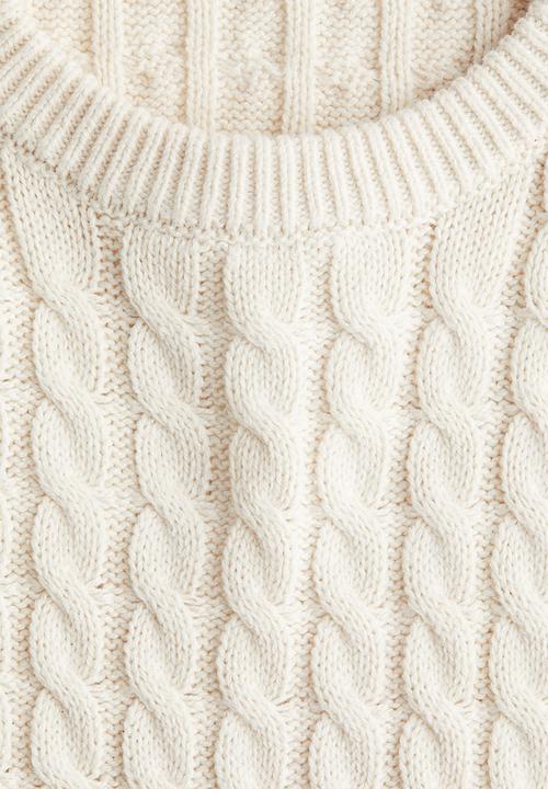 H&M - Cable-knit jumper - cream