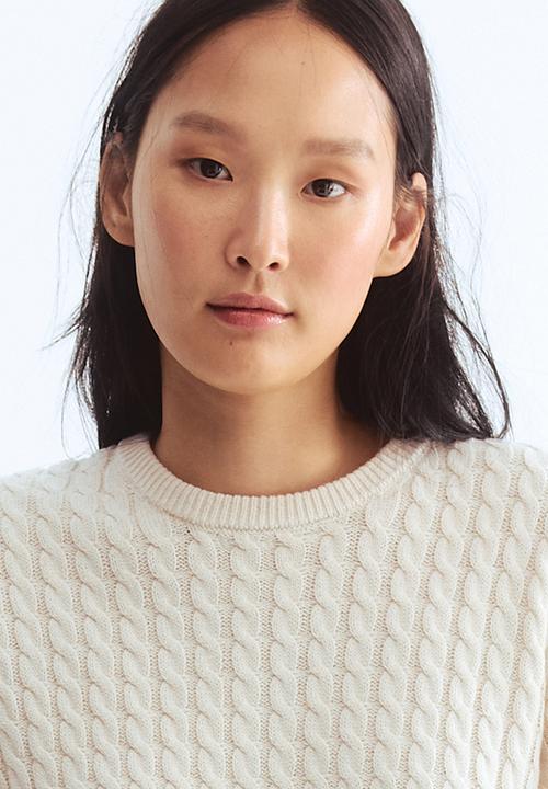 H&M - Cable-knit jumper - cream