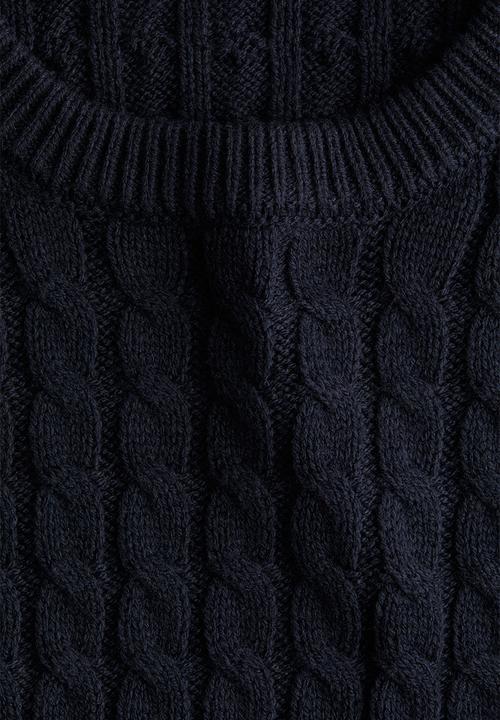 H&M - Cable-knit jumper - navy blue