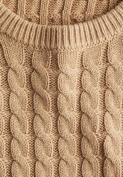 H&M - Cable-knit jumper - beige
