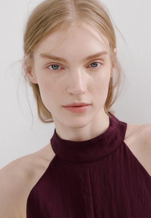 MANGO - Jumpsuit barrel2 - dark red