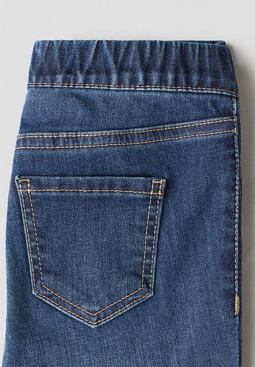 H&M - Embellished jeggings - dark denim blue