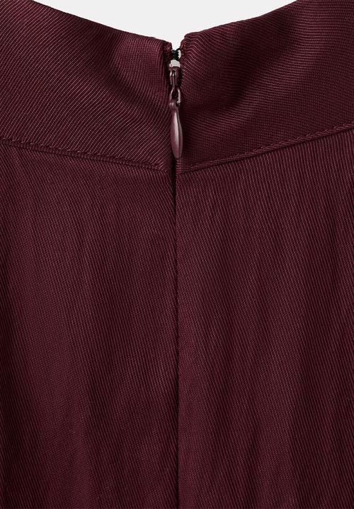 MANGO - Jumpsuit barrel2 - dark red