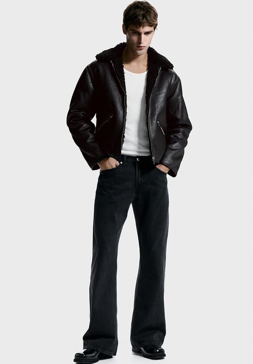 H&M - Teddy-lined jacket - black