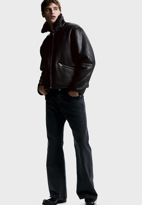 H&M - Teddy-lined jacket - black