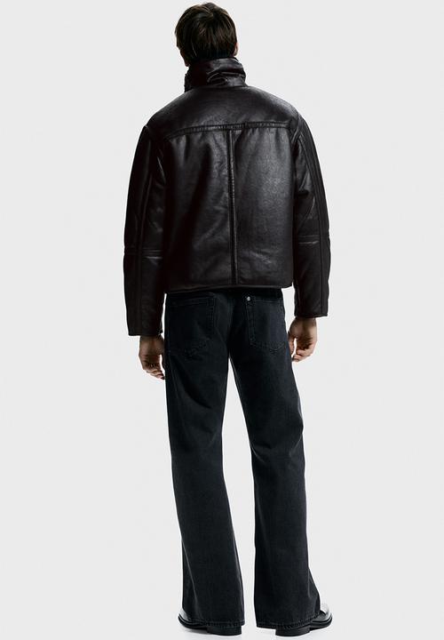 H&M - Teddy-lined jacket - black