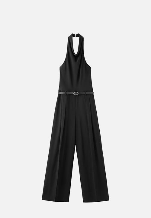 MANGO - Jumpsuit pipa - black