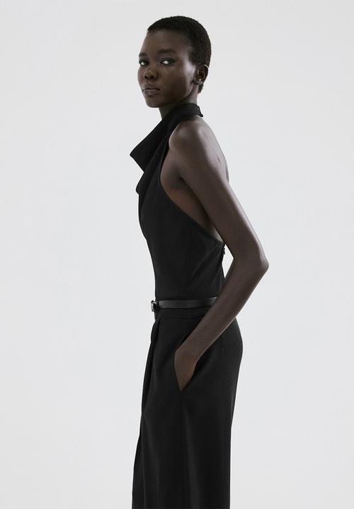 MANGO - Jumpsuit pipa - black