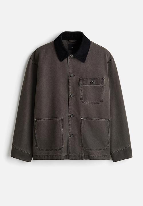 H&M - Cotton canvas jacket - dark grey