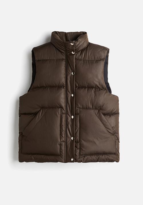 H&M - Puffer gilet - dark khaki green