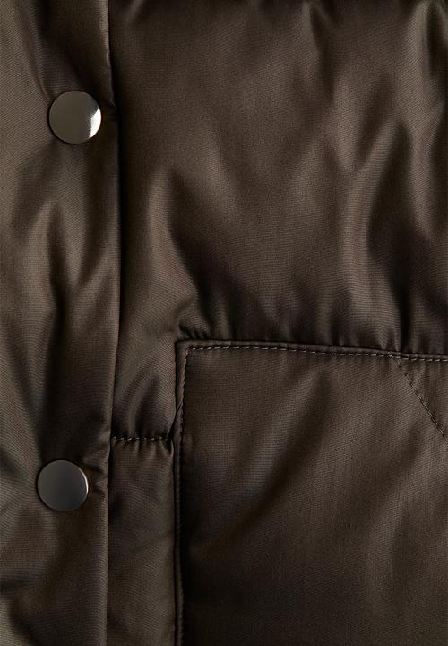 H&M - Puffer gilet - dark khaki green