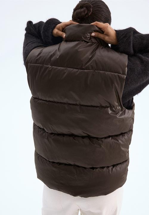 H&M - Puffer gilet - dark khaki green