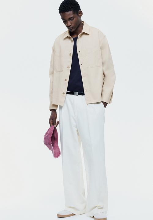 H&M - Relaxed fit twill overshirt - beige