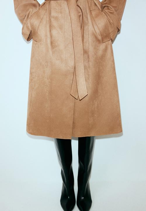 H&M - Tie-belt coat - beige