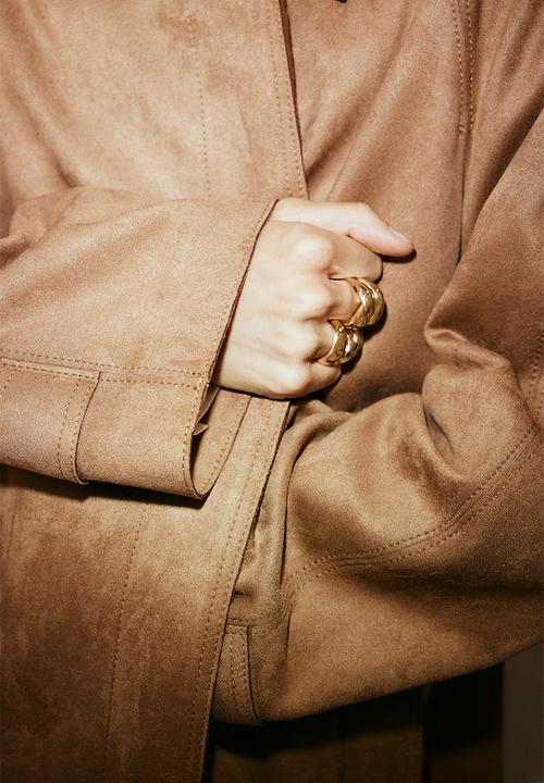 H&M - Tie-belt coat - beige