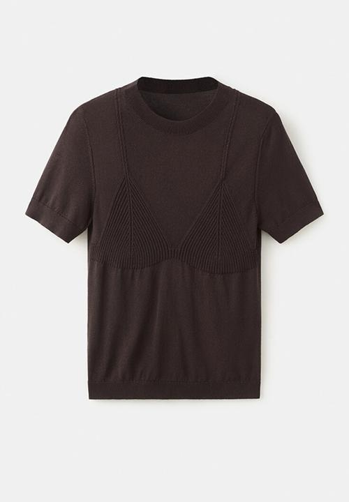 MANGO - Sweater meta - brown