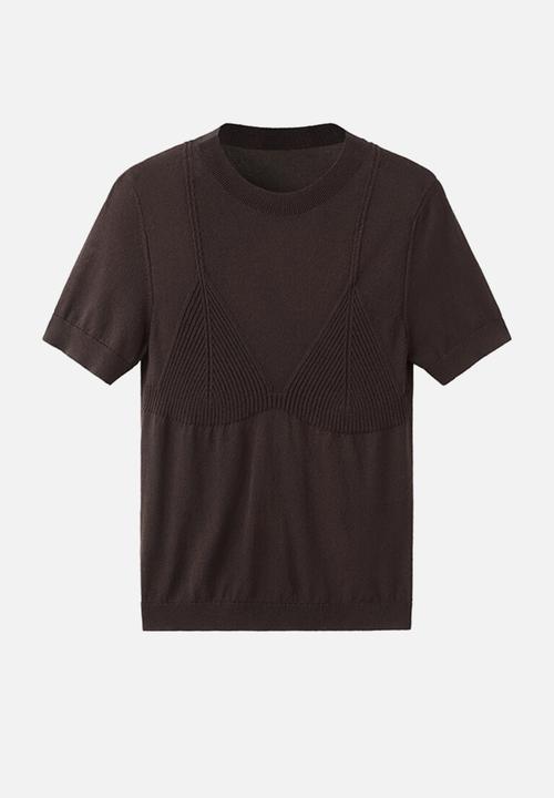 MANGO - Sweater meta - brown