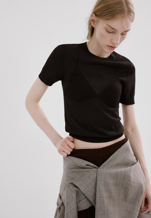 MANGO - Sweater meta - brown