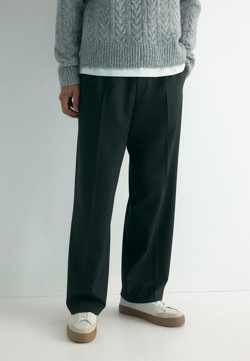 H&M - Relaxed fit trousers - dark grey