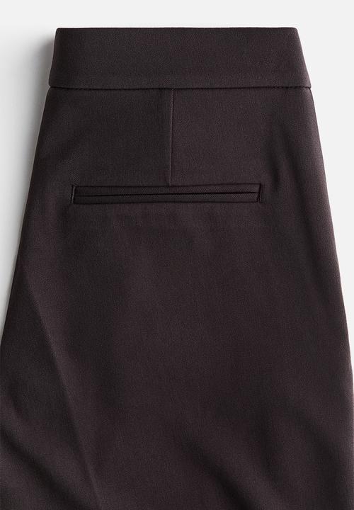 H&M - Flared tailored trousers - dark brown