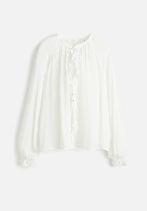 H&M - Chiffon blouse - white