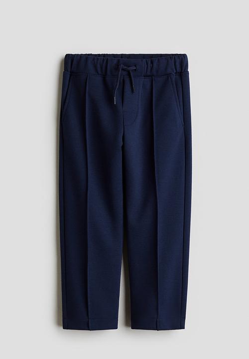 H&M - Crease-leg joggers - dark blue